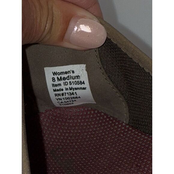 LL Bean Slip On Shoes Back Cove Stretch Nubuck Leather Comfort Outdoor Beige 8 - Picture 13 of 13
